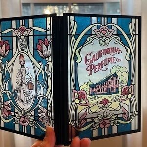 1976 Avon Holiday Gift California Perfume Co. Avon Lady Faux Stained Glass Decor